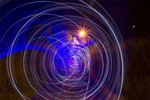 Effet de light painting