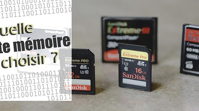 Bandeau - Quelle carte memoire choisir