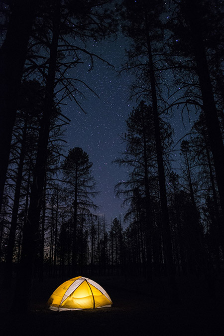 Tente sous les étoiles